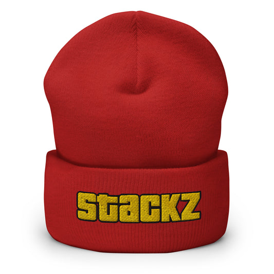 Official Tone Stackz Signature Beanie - 'Stackz' Embroidered Front Design - Hip Hop Fan Merch